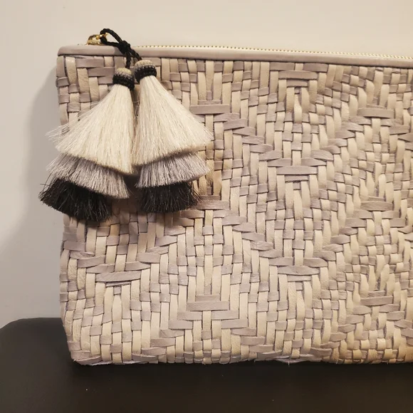 NWT Kempton & Co. Tresco Medium Pouch - Smoke & Chalk - Picture 7 of 12